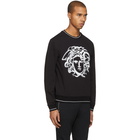 Versace Black Painted Medusa Sweatshirt