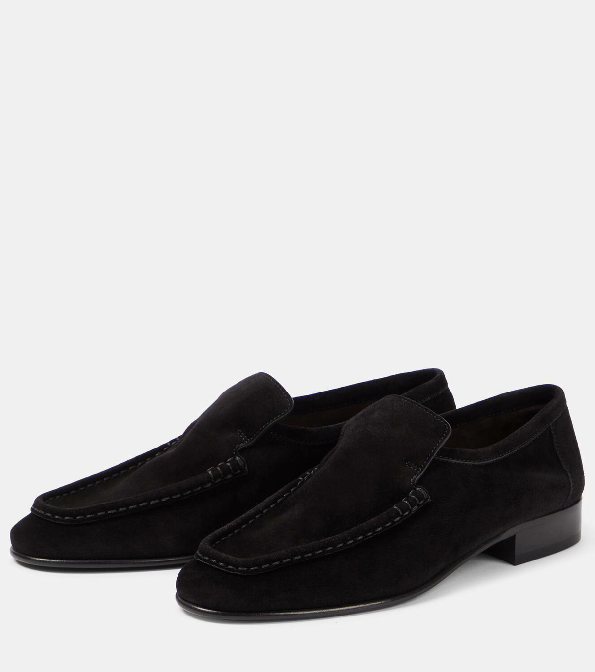 The Row New Soft suede loafers