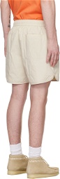 FRAME Off-White Padded Shorts