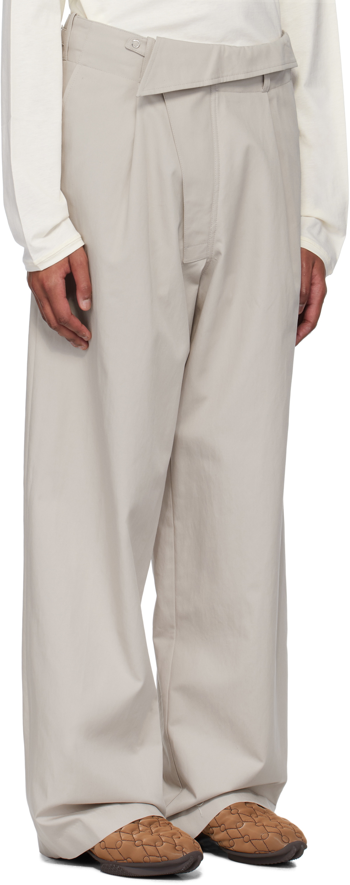 Kiko Kostadinov Off-White Navin Wide Trousers Kiko Kostadinov