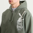 By Parra Men's End The Bunny Zip Hoodie in Green