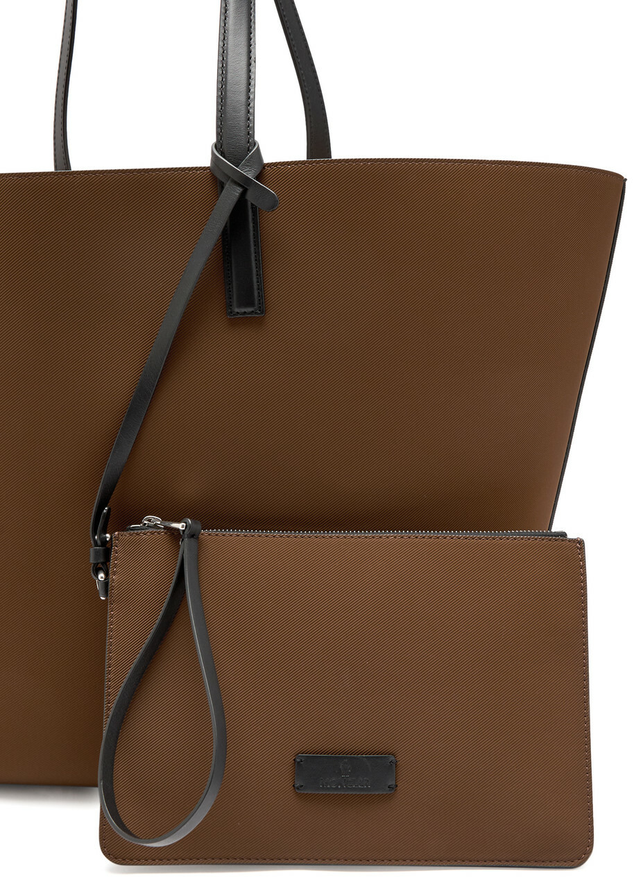 Moncler Very Large Rubberised Tote bag - Brown Dark - One Size