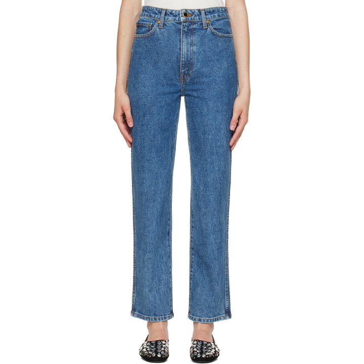 Photo: KHAITE Blue Abigail Jeans