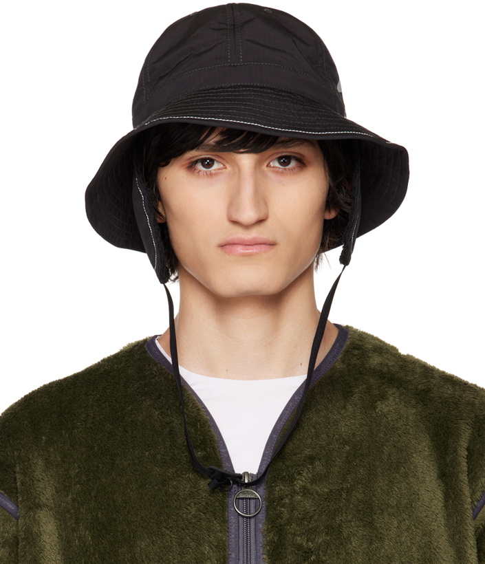 Photo: Barbour Black and wander Edition Ear Flap Bucket Hat