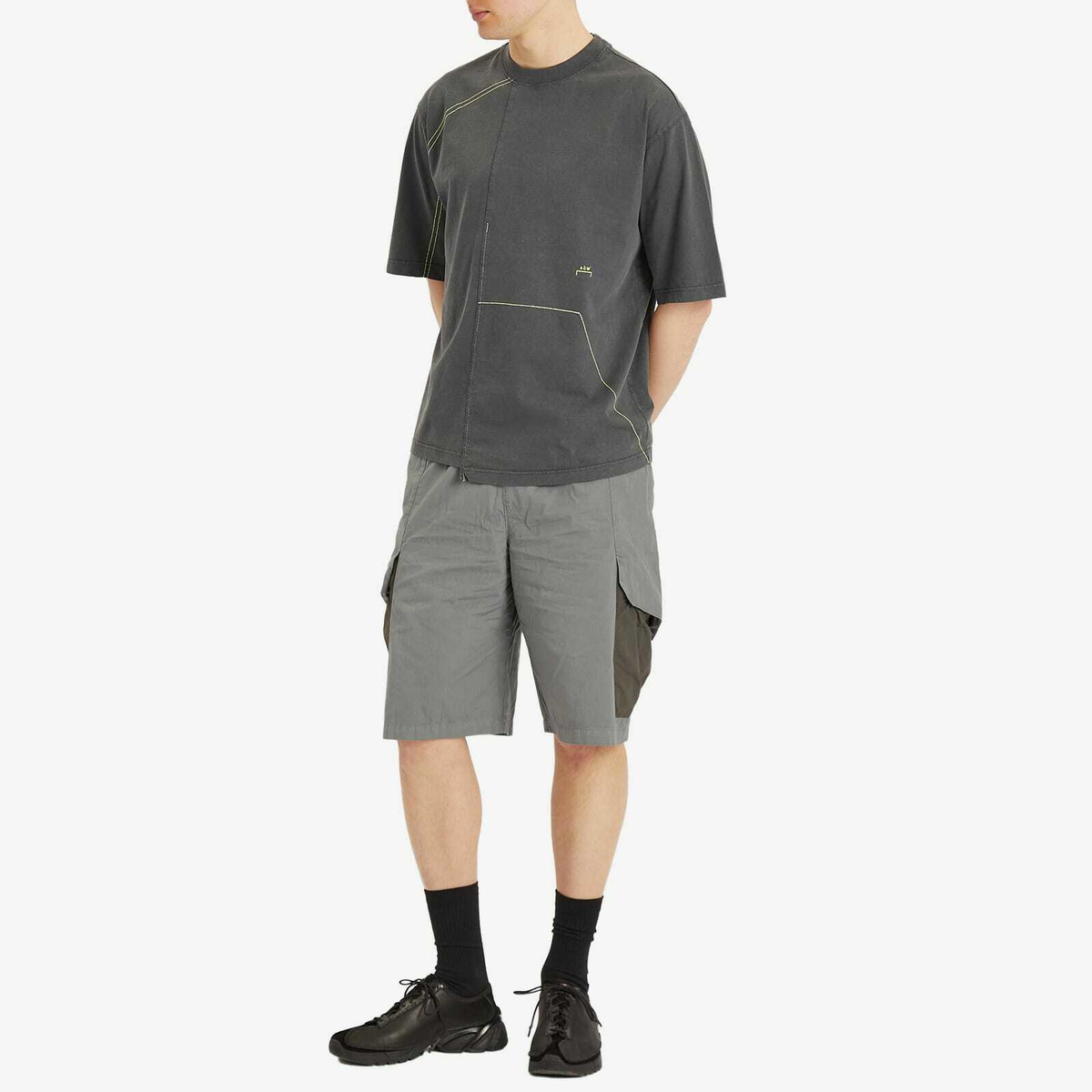 A-COLD-WALL* Men's Oblique T-Shirt in Grey Slate