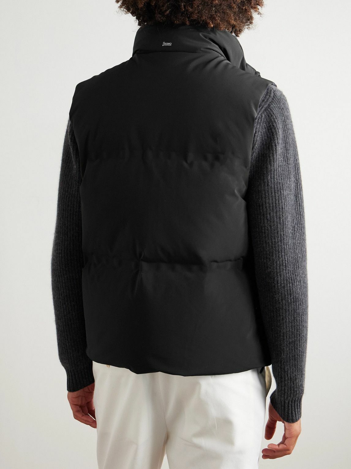 Herno - Quilted Shell Down Gilet - Black