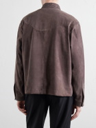Stòffa - Wave Suede Jacket - Brown