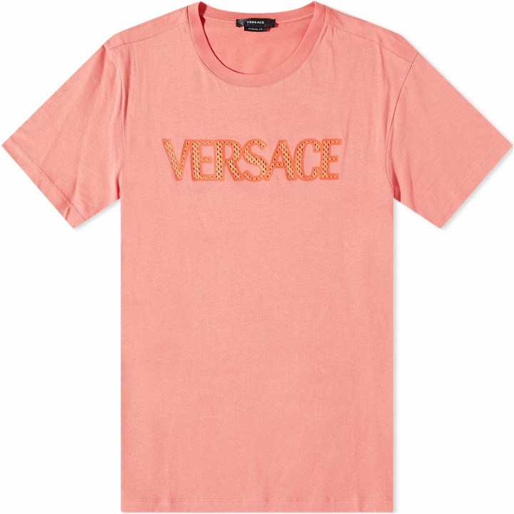 Photo: Versace Men's Logo T-Shirt in Red