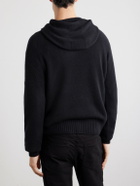 TOM FORD - Logo-Embroidered Cashmere Hoodie - Black