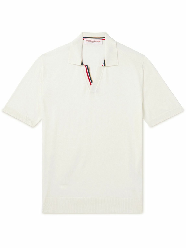 Photo: Orlebar Brown - Horton OB Cotton Polo Shirt - White