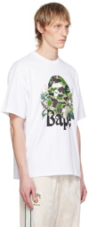 BAPE White Flora Big Ape Head T-Shirt