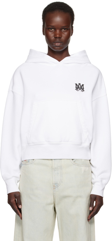 Photo: AMIRI White MA Core Logo Hoodie