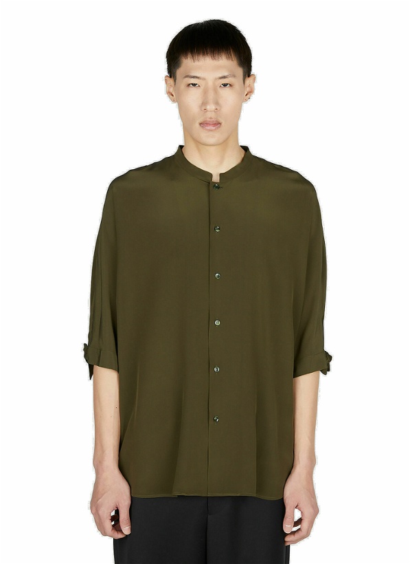 Photo: Saint Laurent - Mid Sleeve Shirt in Khaki