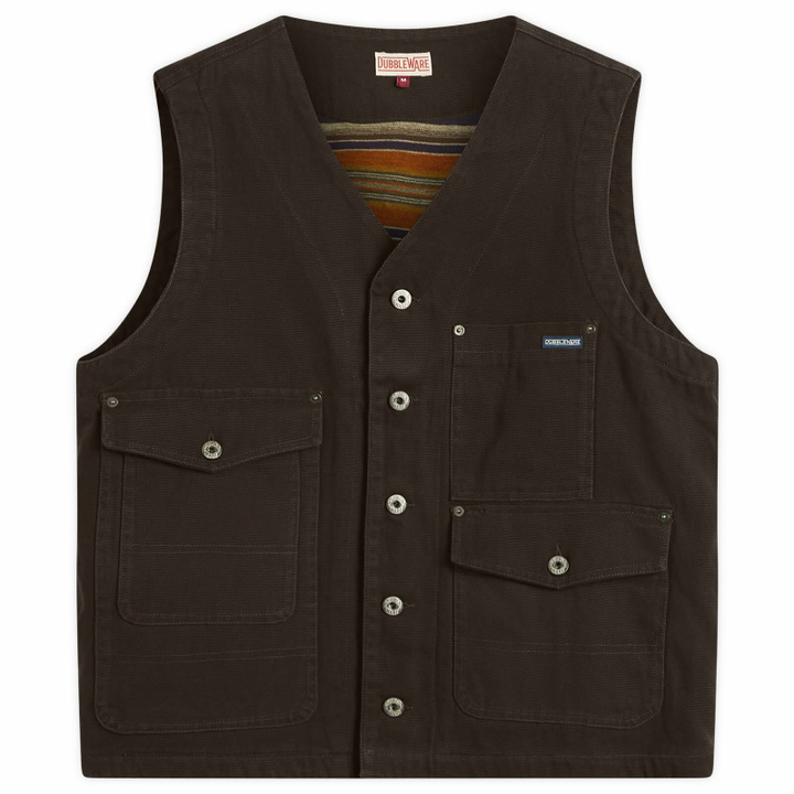 Photo: Dubbleware Men's Bradford Multi Pocket Field Vest in Olive