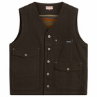 Dubbleware Men's Bradford Multi Pocket Field Vest in Olive