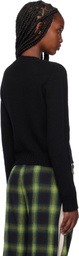 Palm Angels Black Monogram Cardigan