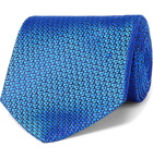 Charvet - 8cm Silk-Jacquard Tie - Blue