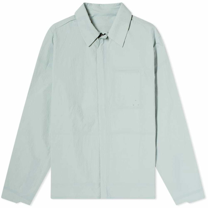 Photo: A-COLD-WALL* Men's Technical Zip Overshirt in Ice Grey