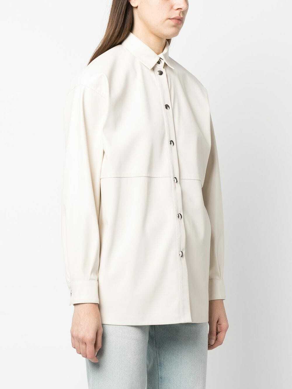 semicouture faux leather shirt dress item