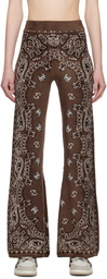 AMIRI Brown Bandana Lounge Pants