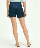 Brooks Brothers Women's Stretch Cotton Twill Shorts | Navy