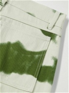 COME TEES - Straight-Leg Camouflage-Print Jeans - Green