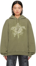 Jean Paul Gaultier Khaki 'Safe Sex' Hoodie
