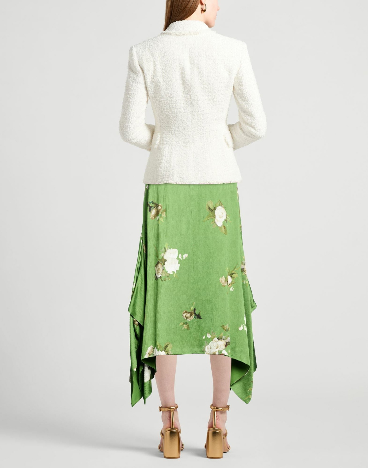 Erdem Womens Midi skirt in Green