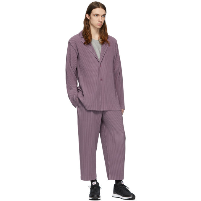 HOMME PLISSÉ ISSEY MIYAKE ジャケット　パープル 中古・古着通販】HOMME PLISSE ISSEY MIYAKE (オムプリッセ