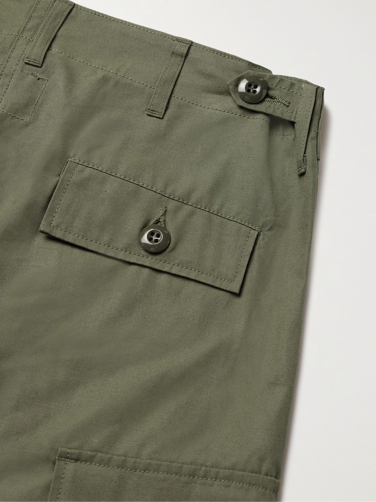 THE REAL MCCOY'S - Cotton-Poplin Cargo Trousers - Green