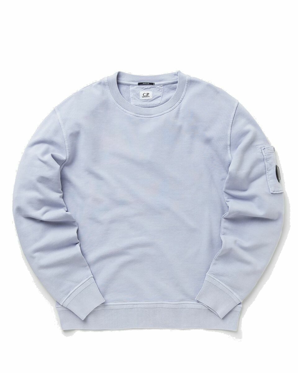 Photo: C.P. Company Cotton Fleece Resist Dyed Sweatshirt Blue - Mens - Sweatshirts