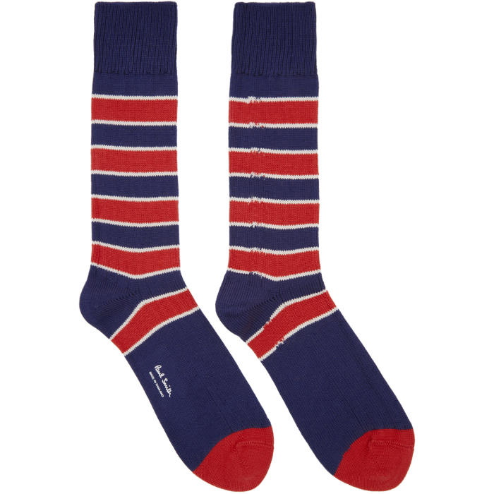 Photo: Paul Smith Navy and Red Kenny Socks 