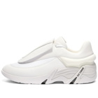 Raf Simons Men's Antei Oversized Leather Runner Sneakers in White