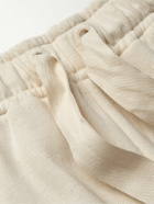 Alanui - Akasha Tapered Embroidered Cotton-Jersey Sweatpants - Neutrals
