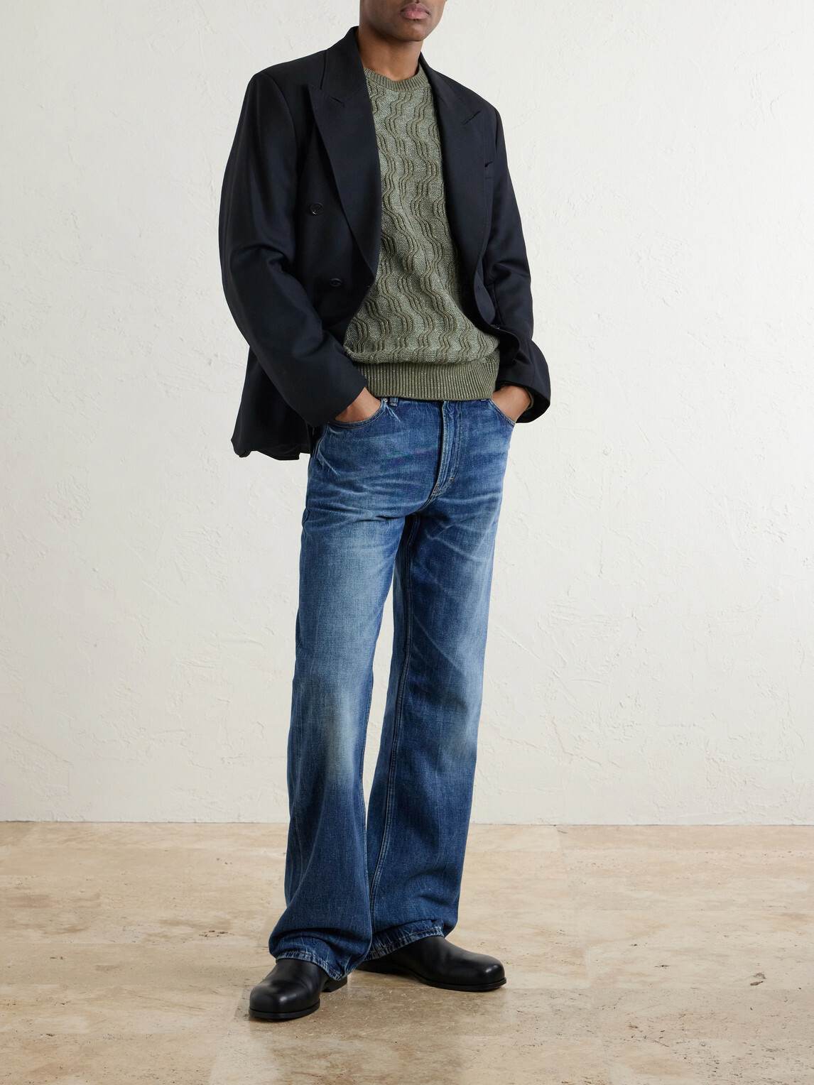 Aimé Leon Dore - Cable-Knit Cotton-Blend Sweater - Green