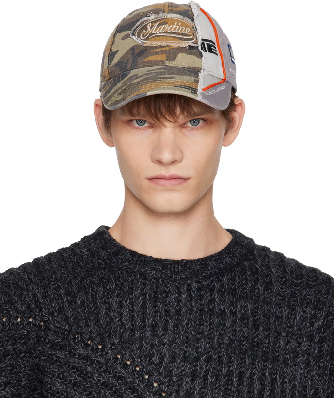 Photo: Martine Rose Khaki & Gray Collage Cap