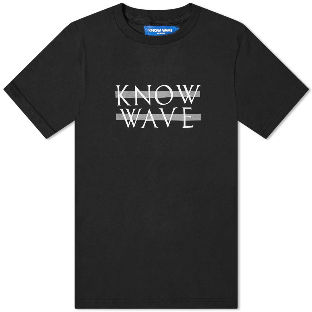 【KNOW WAVE】 KNOW WAVE 3D LOGO LONG SLEEVE / Black Waves T-Shirt – Long-Sleeved | Merch - Waves Audio