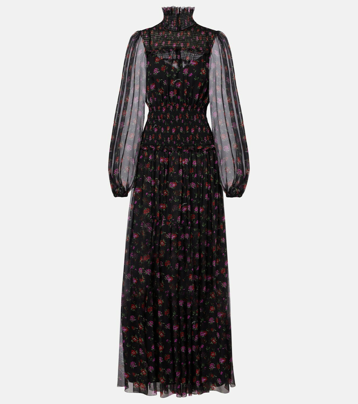 Dolce&Gabbana Floral silk chiffon maxi dress