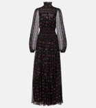 Dolce&Gabbana Floral silk chiffon maxi dress