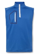 Peter Millar - Forge Stretch Recycled-Jersey Half-Zip Golf Gilet - Blue