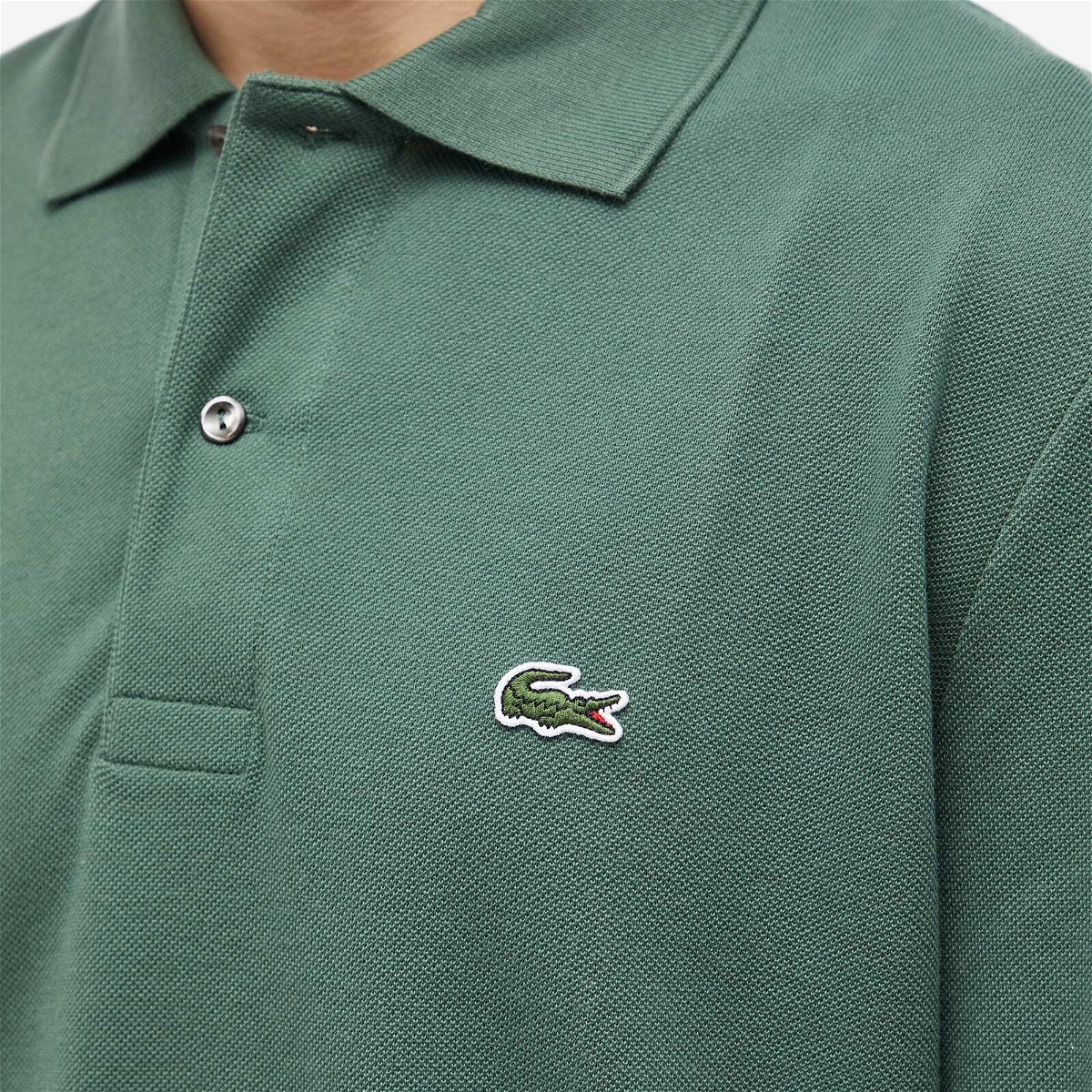 Lacoste Men's Classic L13.12 Long Sleeve Polo Shirt in Sequoia Lacoste