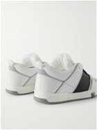 Valentino - Valentino Garavani Logo-Detailed Colour-Block Leather and Mesh Sneakers - White