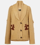Goldbergh Nora intarsia wool-blend cardigan