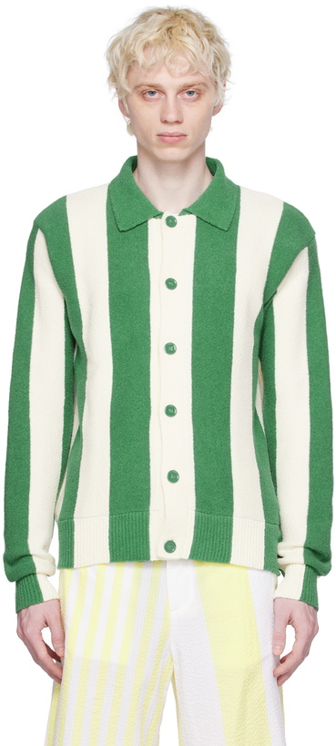 Photo: Maison Kitsuné Green & Off-White Hotel Olympia Edition Polo