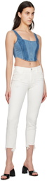 FRAME White Le High Straight Jeans