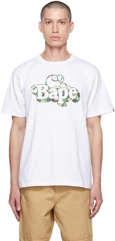 Photo: BAPE White Camo Milo T-Shirt