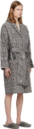 Versace Gray 'I Heart Baroque' Bathrobe