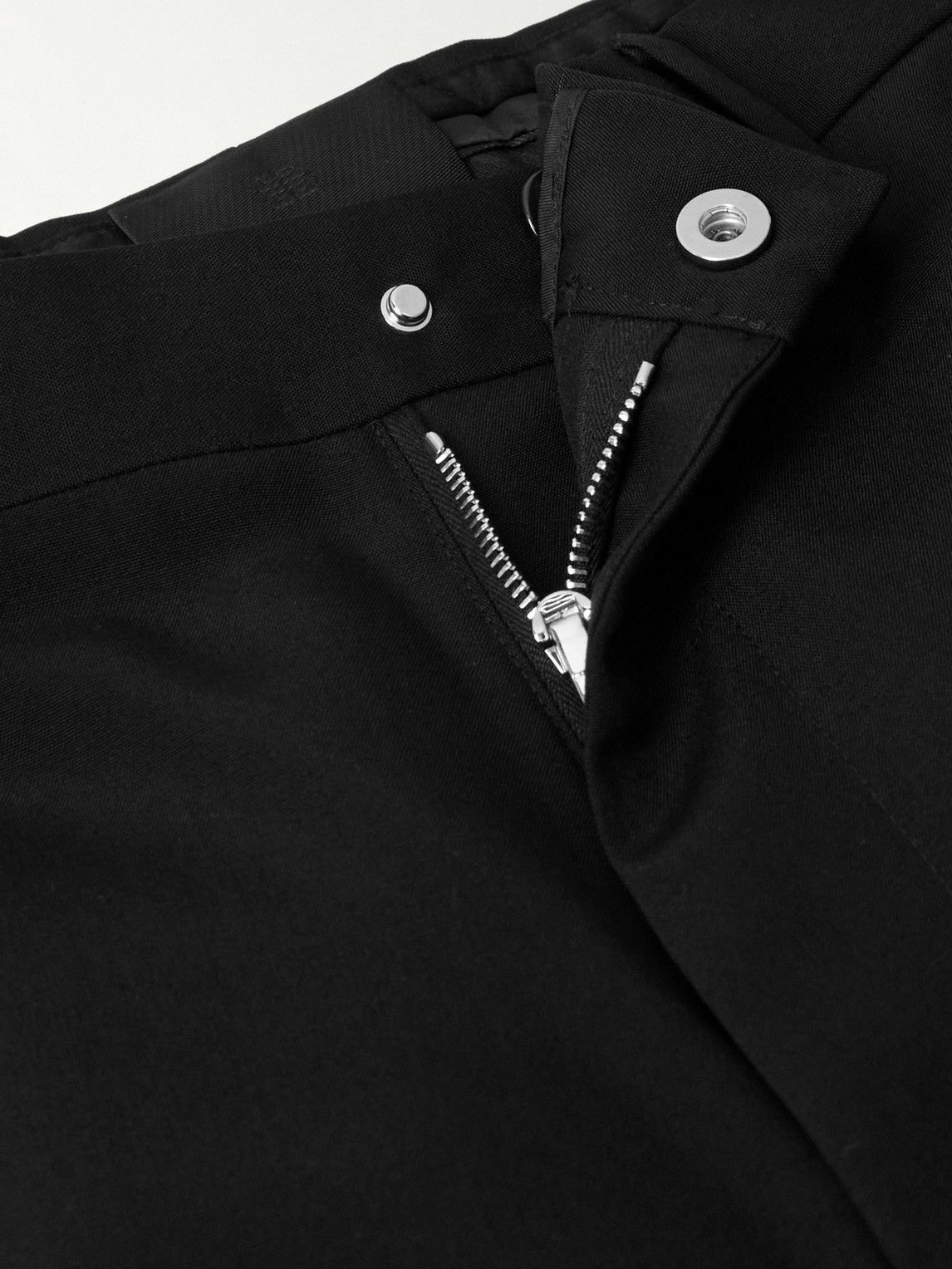 Givenchy - Tapered Logo-Embellished Wool Trousers - Black