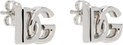 Dolce&Gabbana Silver 'DG' Logo Earrings