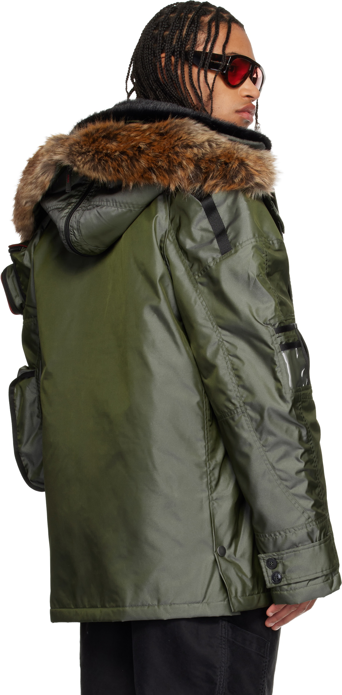 Martine Rose Gray Bumbag Coat